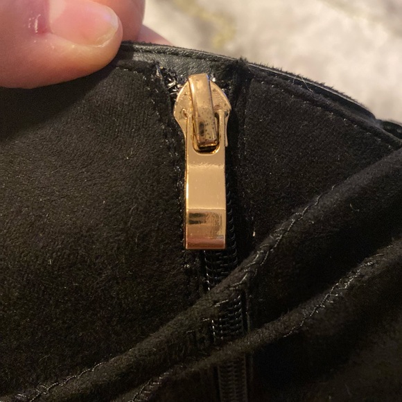 Lane Bryant Black Cutout LaceUp Over Knee Boot - Picture 7 of 8